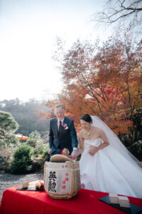 京都、翠嵐での結婚式